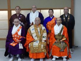 全日本佛教会の会長と副会長