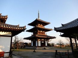 法起寺の三重の塔